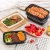 Import Black White Lunch Box Microwave Multiple Clear Plastic Disposable Lunch Box Food Takeaway Plastic Clear Storage Food Container from China