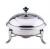 Import Black/Silver deluxe buffet food warmer hotel accessories 2.0L stainless steel round chafing dish price from China