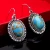 Import Bohemian Creative Vintage Western Turquoise Stone Earrings from China