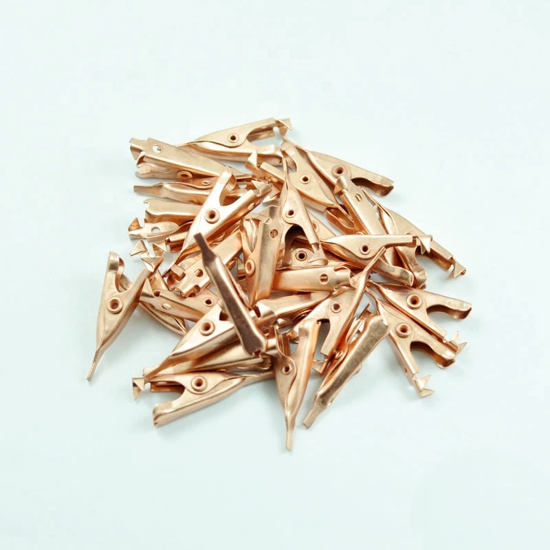 Boutique clip flat metal alligator clip electrical wire clips