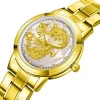 Brand Fashion Stainless Steel Luxury Watch Men Dragon Quartz-watch Casual Male Sports Masculino Business Wristwatch Clock