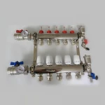 Brass radiator floor water underfloor heating manifold