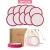 Import Brown Bamboo Reusable Makeup Remover Pads  Cloths For Face  Eyes Set -Ogato- Just Use Water- EXTRA Large Double-sided Reusable from China