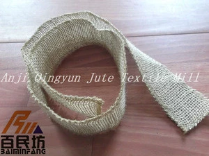 burlap ribbon wired edge natural jute fiber for gift wrapping