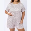 C CLOTHING Wholesale Women Clothing Summer Two Piece Set Plus Size Short Sleeve Loungewear