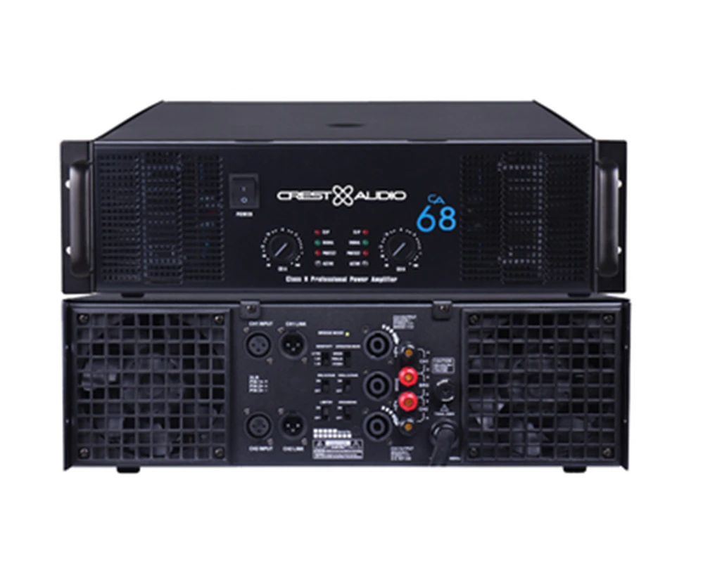 CA68 Professional Power Amplifier Pure Power Amplifier 2channels (3U) KTV/Stage/Home Entertainment KTV 8ohm 1500W*2/4ohm 3000W*2