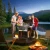 Import Camping Outdoor BBQ Charcoal Grill Garden Heavy Duty BBQ Trolley American Smoke grill from China