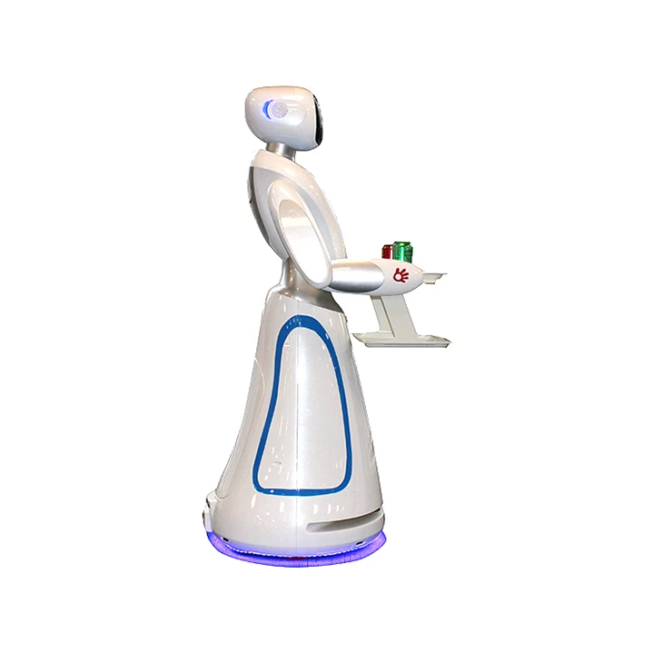 Can Be Touched For Audio And Video Settings Autonomous Ai Robot Receptionist