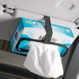 Car Organizer Tissue Box Holder Adjustable Paper Holder for Car