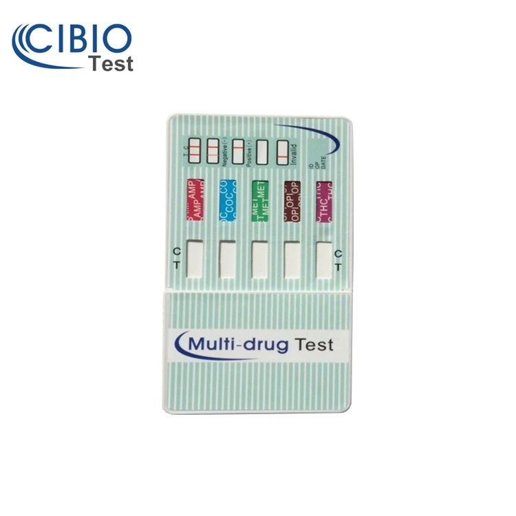 CE Certificate Fast speed 5 panel 6 panel drug abuse test dipcards