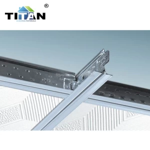 Ceiling Grid Components False Suspended Galvanized Steel Flat Ceiling T Grid
