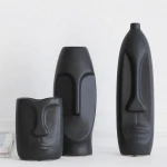 Ceramic Home Decor Luxury With 3D Face Design Art Decorative Accessories For Home
