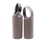 Charpie Flannelette Neoprene Custom Logo Drink water bottle Sleeves Cooler thermos sleeve Insulated Cooler With Shoulder Strap