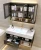 Import Cheap modern mdf /plywood/particle  cheap_bathroom vanity with  marble /quartz  countertop from China