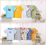 cheap price factory wholesale t-shirt baby boy 100% cotton soft material t-shirt boys cartoon print baby girl t-shirt