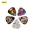 Import Cheapest  music instruments accessories  triangle shape  colorful printed logo III  jazz guitar picks from China