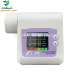 Cheapest price YSSPR10 Medical handheld portable  Spirometer  chestmeter pneumatometer lung spirometer