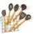 Import China Factory New Design Cooking Tools Wholesale Silicone Kitchen Utensil Set With Bamboo Wood Holder from China