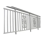 China Manufactory Modern Designs Height Steel Balcony Railing