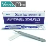 china manufacture disposable sterile plastic handle medical scalpel