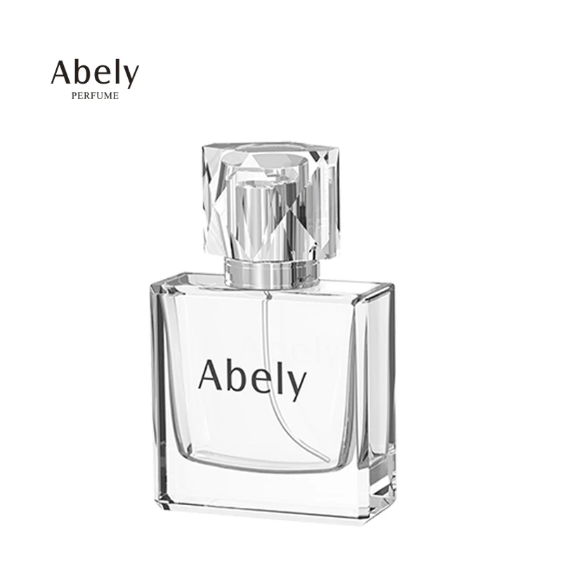China wholesale 50ml 100ml unique clear purfume bottle private label  glass perfume bottles arabic style