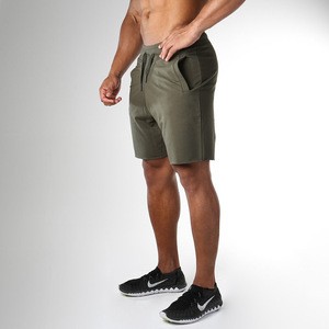 China wholesale french terry mens blank gym jogger sweat shorts