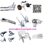 China wholesale marine kayak aluminum tube boat carrier dolly trailer for sale
