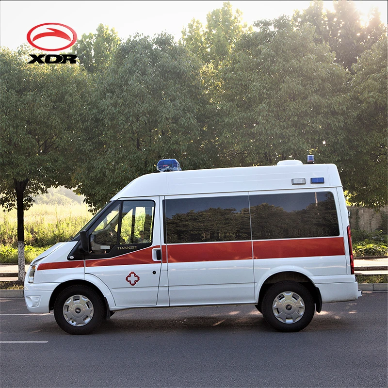 Chinese factory low price supply 6 passenger 4*2 Emergence rescue Vehicle Ambulance car with rescue equipment