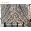 Chinese factory own quarry Roman impression big slab Yinxun Palissandro blue grey marble book match marble nature stone