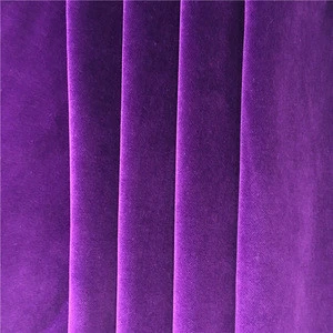 Chinese plain dyed woven 100% organic cotton velvet fabric for curtain sofa upholstery