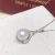 Import Classical Feshion Design Pearl Necklace 925 Sterling Silver White Round Natural Pearl Water Drop Pendant Neckalce Pearl Necklace from China