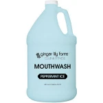 Clean and fresh breath liquid of Mouthwash Peppermint Ice Gallon