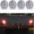 Import Clear Amber Red Lens 4 Inch Round 12v Universal Truck Trailer LED IP67 Waterproof Tail Light with DOT SAE Compliant from China