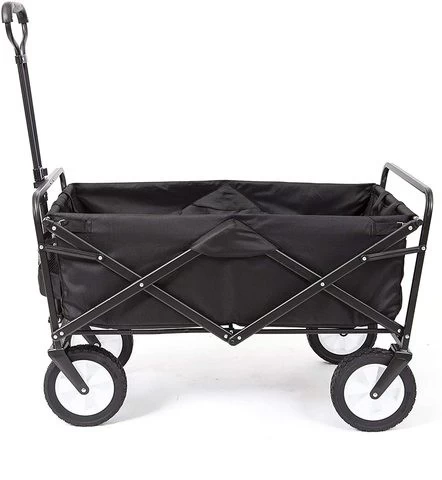 Collapsible Folding Outdoor Utility Wagon, hand carts trolleys,Foldable Garden Carts