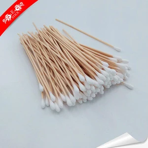 Colored convenient double tip cotton swab used for tattoos