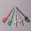 colored plastic fruit pick made in china 8.5cm sword picks,bar tools