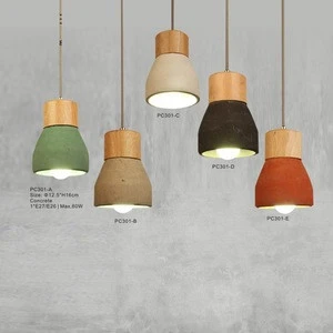 Colorful Cement Art Rubber Plastic Pendant Lighting/Chandelier Lamp Cups E27 E24