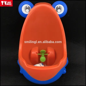 Colorful Frog Boys Potty Training Urinal with Whirling Target