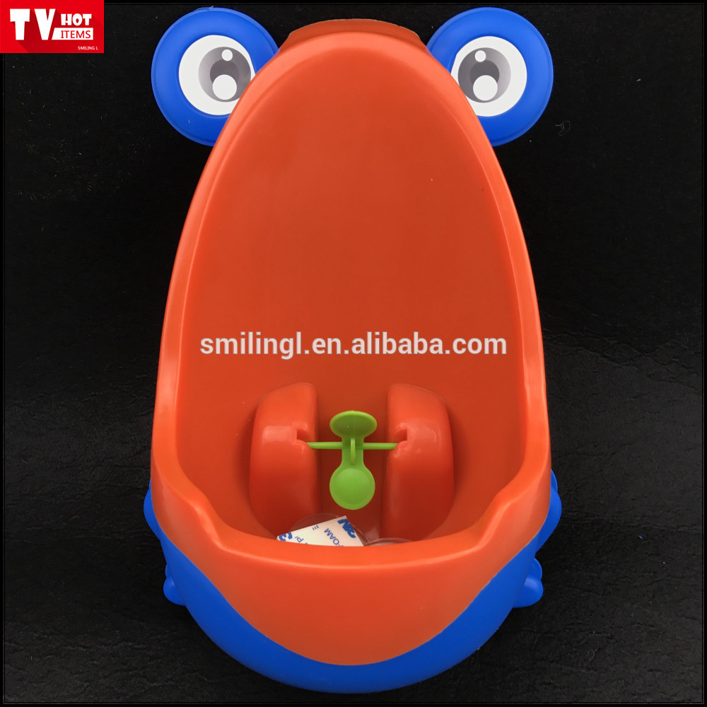 Colorful Frog Boys Potty Training Urinal with Whirling Target Use a Baby Boy Urinal Easy Stress Free 