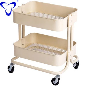 colorful low price  salon storage cart for beauty Salon  pastry shop restaurant home furniture Cheap Steel Salon Trolley