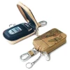 compact leather car key holder wallet key case