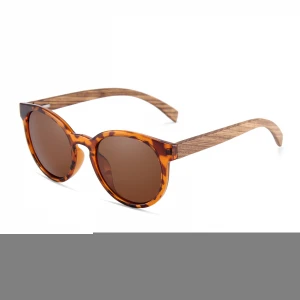 Conchen hot selling fashion retro unisex handmade custom logo polarized wooden sunglasses