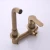 Import Copper Concealed Basin Tap Black Pre-Buried Wall Mounted Wash Basin Faucet Mixer Hot Cold Water Embedded for Laundry from China