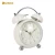 Import Copper Finishing Semi-Ball Shaped Round Glass Twin Bell Alarm Home Deco Table Clock from China
