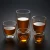 Import country style drinking glasses blown double wall glass coffee cup 80ml from China
