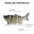 Import Custom 10cm Artificial Bass Fish Lure metal jig Swimbait 6 Segmented Multi Jointed salt water Fishing Lures from China