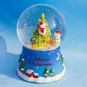 custom and wholesale Christmas village model Christmas snow ball souvenir