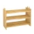 Import Custom bamboo solid wood 3 tier multifunctional home boutique storage stackable shelf shoe racks cabinet from China