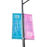 Custom Banner Street Light Pole Banners Double Sided Display Banner Flag Sign