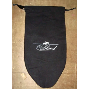 Custom Black Brushed Cotton Dust Bag For Shoes And Handbags